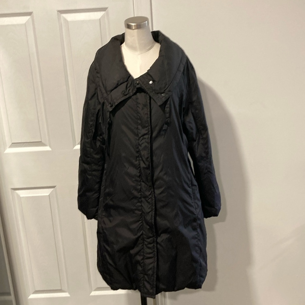 Eileen Fisher down filled nylon puffer coat M